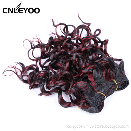 Special wholesale high quality bundled 8 inch synthetic fiber braided curly headband wig